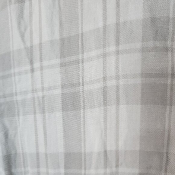 Rag & Bone Shirt Mens Small Gray White Plaid Button Down Long Sleeve Cotton - Picture 4 of 10